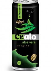 330ml carbonated aloe vera